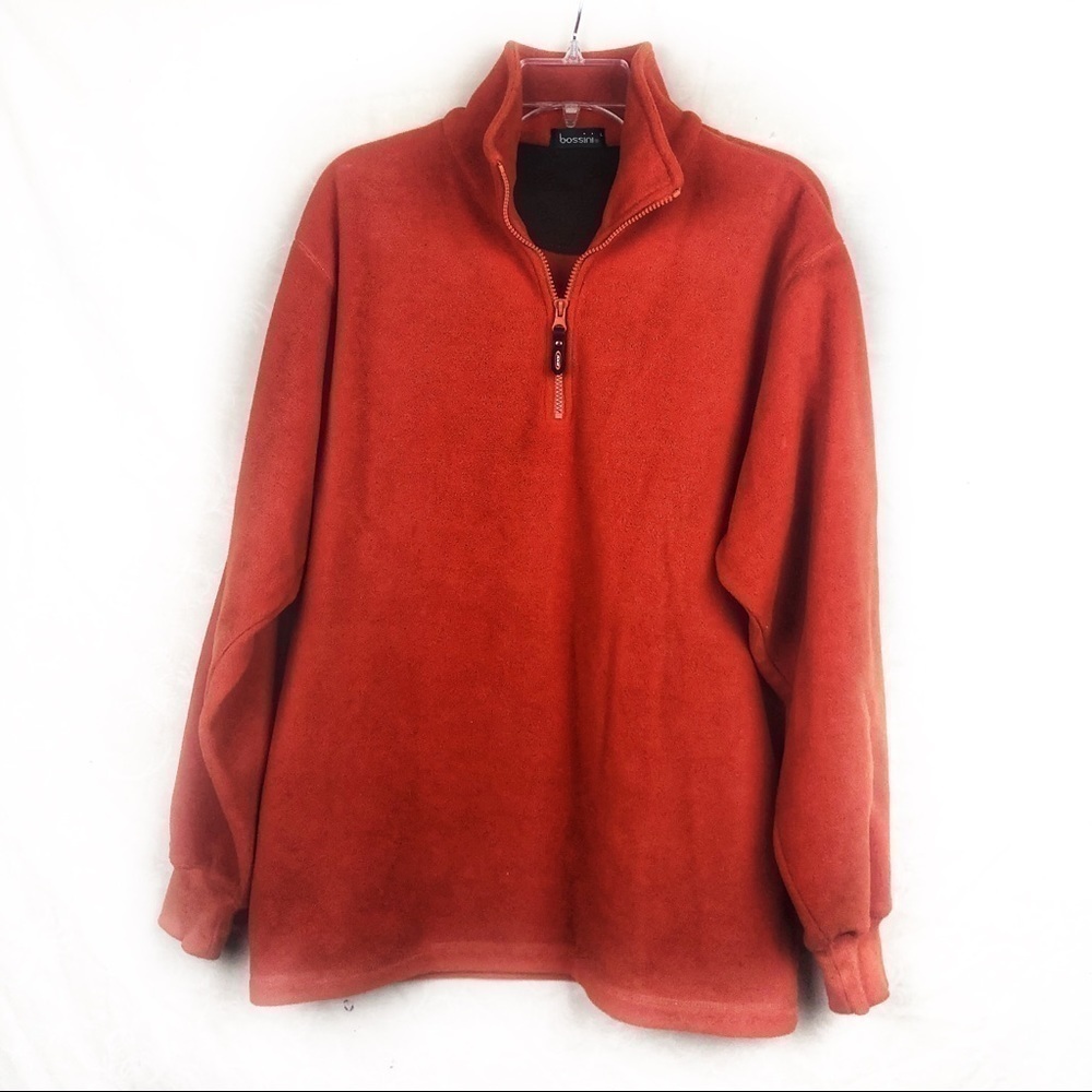 EUC-VINTAGE Bossini 1/2Zipper Collar FleeceJacket